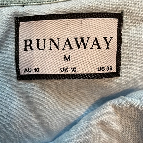 Runaway strapless wide leg baby blue jumper - Picture 4 of 12